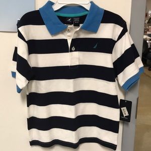 BRAND NEW Nautical boys striped shirt, shortsleeve